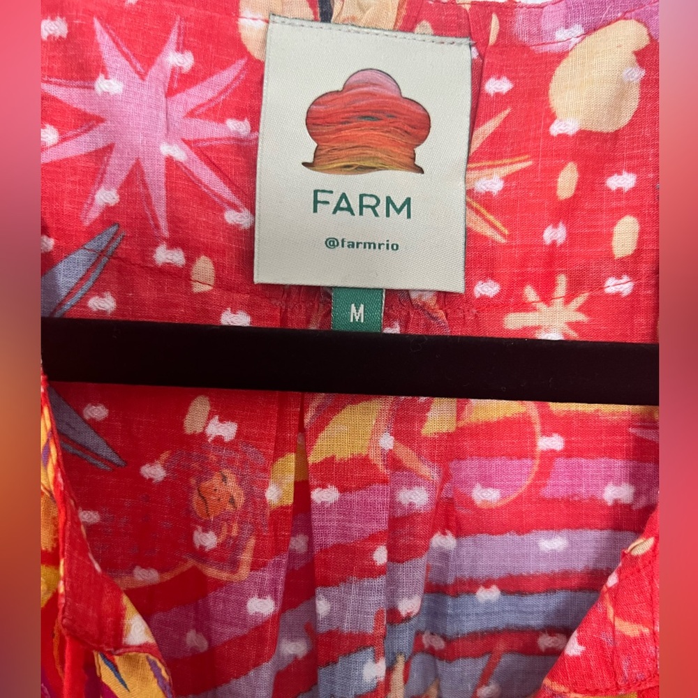 FARM Rio Red Multicolor Printed Mini Dress - Picture 2 of 5